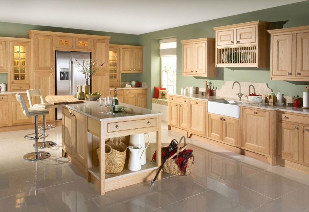 Charming Natural Oak Kitchen Cabinet Smart Online Kitchen Design