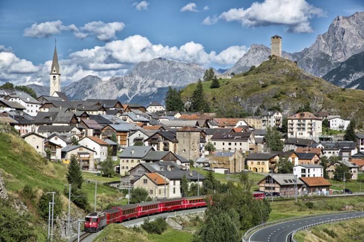 Raethian Railway, drumul superb dintre Elvetia si Italia