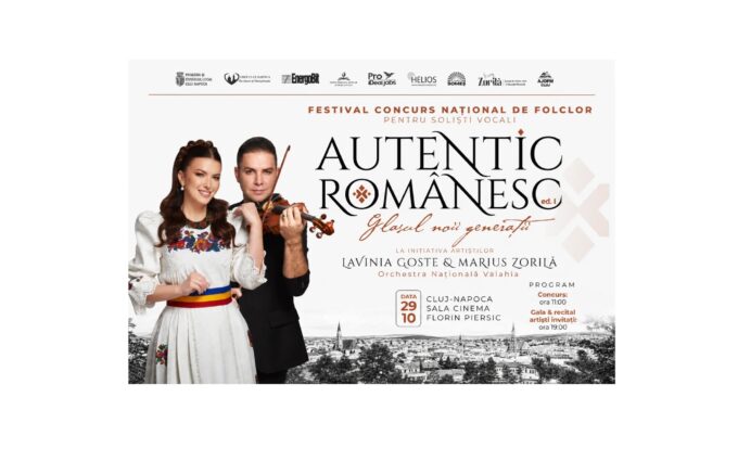 Se caută noile voci ale folclorului românesc. Lavinia Goste și Marius Zorilă vă invită la Festivalul-Concurs Național „AUTENTIC ROMÂNESC”