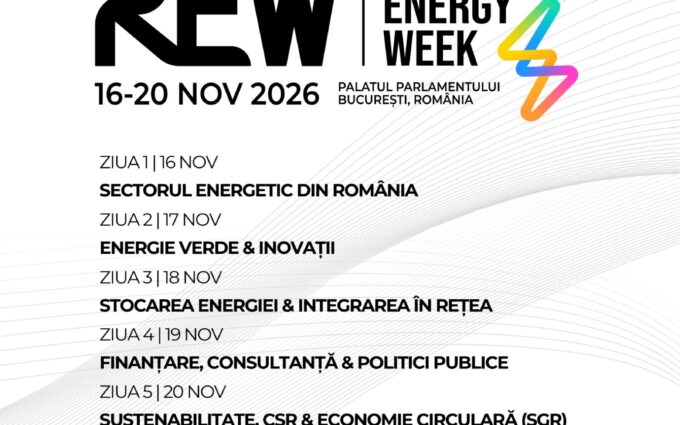 ROMANIAN ENERGY WEEK revine la Palatul Parlamentului, între 16 și 20 noiembrie 2026, cu cinci zile de dialog despre viitorul energetic al României